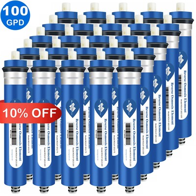 #ad 25 Pack 100 GPD RO Membrane Reverse Osmosis System Water Filter 1812 Replacement $15.98
