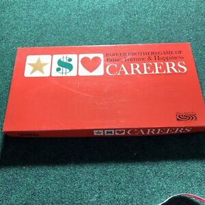 Vintage 1965 Careers Board Game by Parker Brothers Complete No 66
