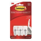 3M COMMAND 17067 | Wire Hooks & Small Strips | Damage Free | Holds Strongly 225g