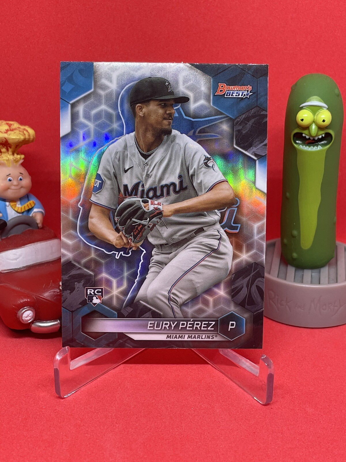 2023 Bowman's Best Eury Perez Refractor RC Marlins