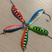 LOTTO 5 X Cucchiaini Ondulanti,  trout Area Spoon 5 gr, spinning trota 