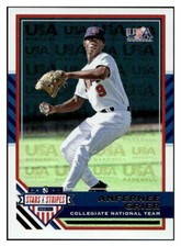 2017 USA Baseball Stars Stripes #82 Anfernee Grier Longevity Team Logo Gold #/25
