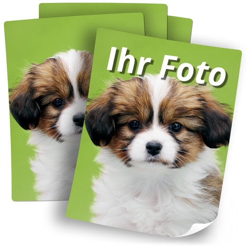 20 große Fotoaufkleber personalisiert – Sticker mit Bild für Geschenke & DIY