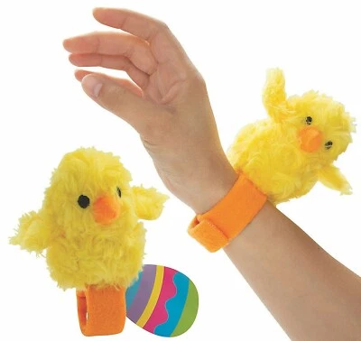 ORIENTAL TRADING Easter Kids Hugging Stuffed Chick Bracelets with Card Easter Jewelry One Size