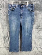 VTG Levis Jeans Men 42x30 Blue 517 Orange Tab USA Made Bootcut 80s Washout 40x30