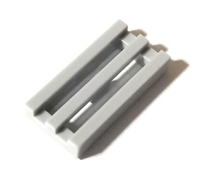 4X NEW LEGO 2412 / 30244 Tile 1x2 Grille Light Bluish Gray  LOT OF 4