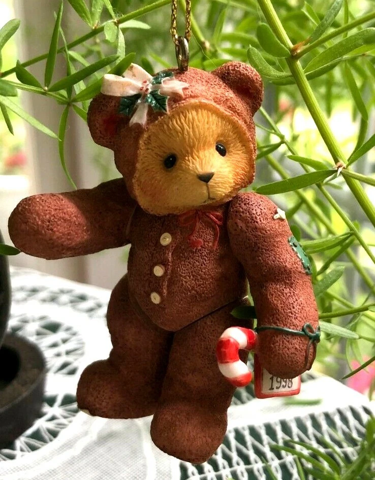 ENESCO CHERISHED TEDDIES - ORNAMENT - GINGERBREAD BEAR DATED 1998