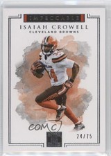 2017 Panini Impeccable 24/75 Isaiah Crowell #30 10k8