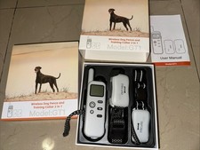 Htcuto Wireless Dog Fence System 2 Dogs 856 Acre Adjustable Dog Electric collars