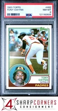 1983 TOPPS #482 TONY GWYNN RC PADRES HOF PSA 8