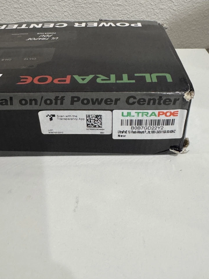 UltraPoE 10 Outlets 1U Rack Mount Power Strip, 100-240V/15A/50-60HZ - Image 4 of 4