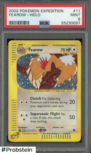 2002 Pokemon Expedition #11 Fearow Holo PSA 9 MINT