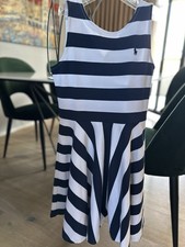 Polo Ralph Lauren Kleid Weiß Blau 146 152 158 12-14 Jahre Mädchen