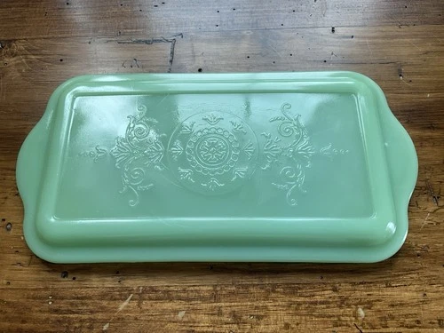 Vintage 1940's Fire King Jadeite Philbe Refrigerator Dish Lid Only No Chips