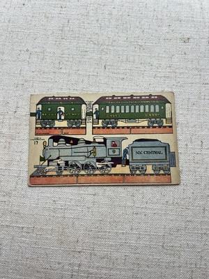1914 J. Alan Fletcher Postcard #17 Cut Out Train Car    Empire State Express 