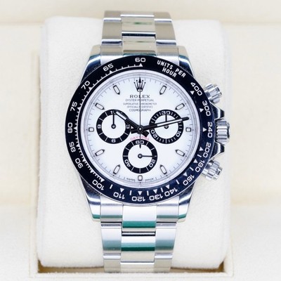 Rolex Daytona 116500LN PANDA White Dial Black Sub Dials Stainless Steel 40mm