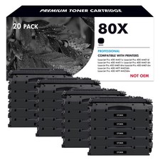 20-PK CF280X High Yield Toner Cartridge For HP LaserJet Pro 400 M425dn P2035