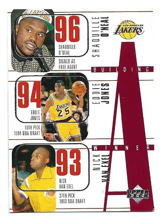 1996-97 Upper Deck Building A Winner #148 - Kobe Bryant Shaquille O'Neal Lakers