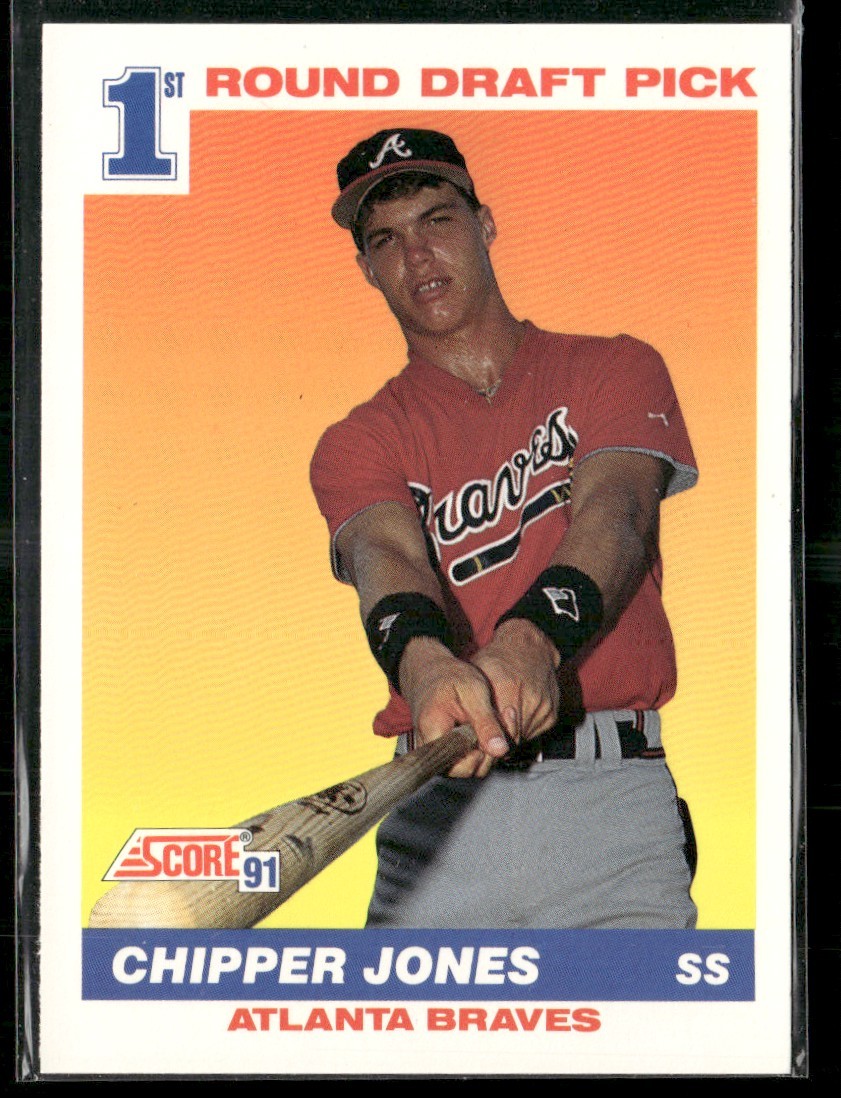 1991 Score Chipper Jones Rookie Atlanta Braves #671
