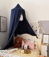 Bed Canopy Crib Tent Cover for Kids, Round Dome Crib Netting Mosquito Net