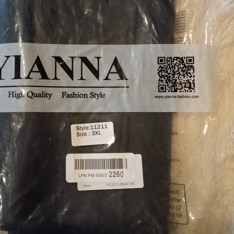 YIANNA Latex Underbust Body Shaper 4 Hooks (NWT)- 3XL