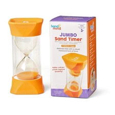Orange Jumbo Sand Timers, 5 Minute Sand Timer, Hourglass Sand Timer with Soft...
