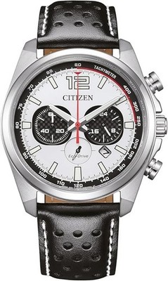 CITIZEN Men's Watch Eco-Drive Solar Chrono white dial CA4640