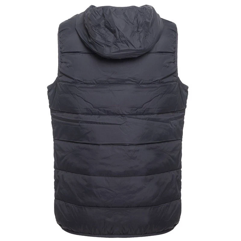 Jack & Jones Mens Body Warmer Sleeveless Puffer Jacket Summer Padded Hoodie Hood - Image 3 of 4