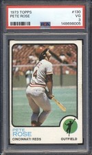 1973 Topps Baseball Pete Rose #130 PSA 3 REDS VG