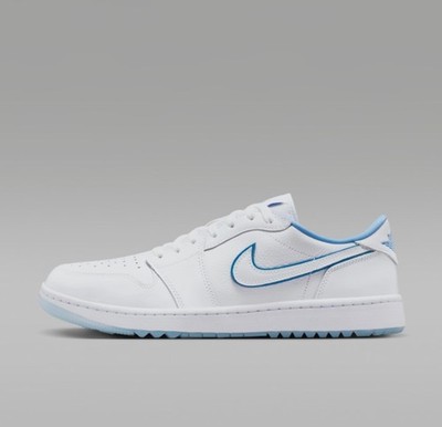 Nike Air Jordan 1 low Golf men's shoes casual  DD9315-118 white blue