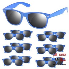 Black Sunglasses Party Favors - Sunglasses Bulk for Wedding Blue 12 Pack