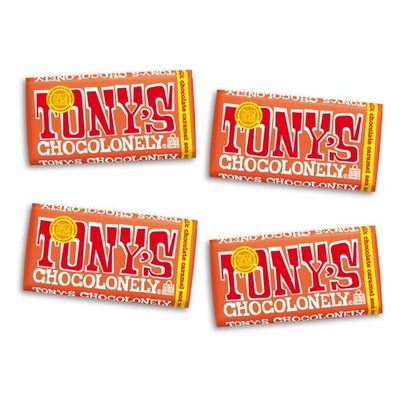 Tony s Chocolonely Belgian Milk Chocolate Candy Bar 6.35 Ounce (Pack of 4)