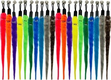CATEN Cat Worm Toy Refills, 15 Pieces Cat Wand Attachments Worms Toy