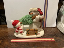 Hallmark 2014 The Perfect Tree Snowman Plush Animated Lights Sound Motion Tested