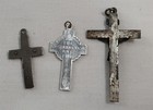 Vintage Cross & Crucifix Pendant Lot Jesus — photo 3