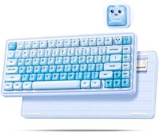ZORNHER UR82 Wireless Foundation Mechanical Keyboard,75% Creamy Keyboard,Cute Ga