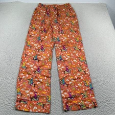 Drake's London For J Crew Silk Pants Womens 4 Pull on Wide Leg Floral Equestrian