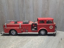Vintage Pressed Steel 1960's Buddy L Texaco AMF Havoline Oil Fire Chief Truck