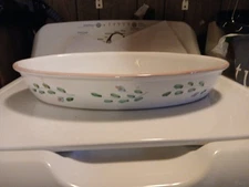 Caleca Casserole 16.5 Hand Painted Made In Italy Good Used Condition