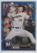 2016 Bowman Draft Draft Picks Blue 143/150 Braden Webb #BD-82 2x6