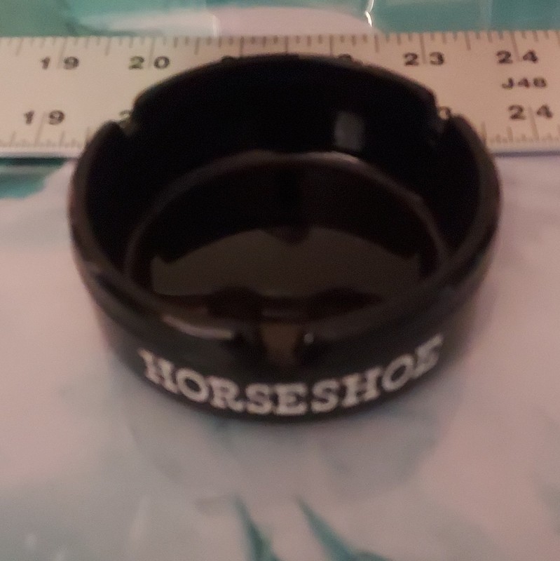 Vintage Horseshoe Hotel and Casino Downtown Las Vegas Ash Tray 3.25"