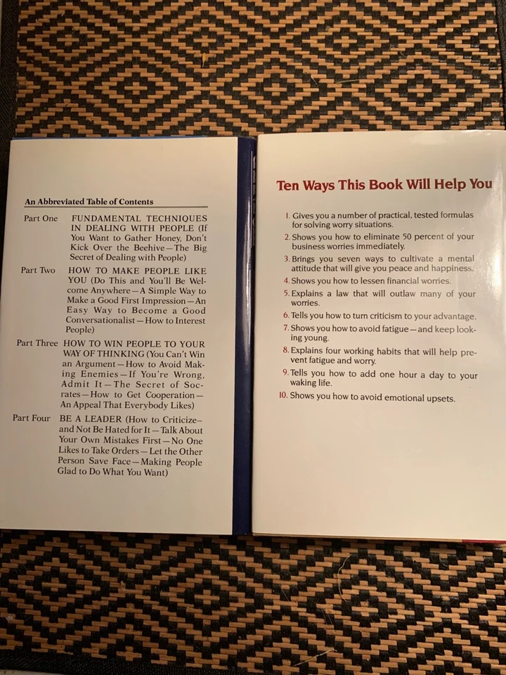 DALE CARNEGIE LOT How to Win Friends Influence People Stop Worrying Start Living Foto 2 de 4