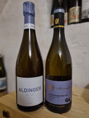 2x Weingut Aldinger Brut Blanc No.531 + Untertürkheimer Gips 1G Chardonnay 2023