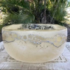 Vtg Murano ALFREDO BARBINI Italy Abstract Art Scavo Glass Bowl * Org Sticker!