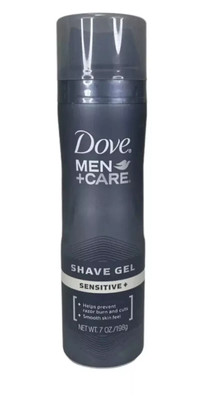 Dove Men + Care Shave Gel ~ Sensitive ~ 7 fl oz ~ Prevents Razor Burn and Cuts