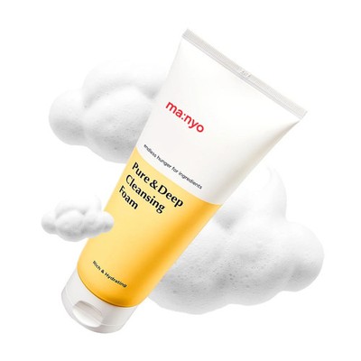 MANYO Pure & Deep Cleansing Foam, Facial Cleanser, for Double Cleansing, Pore Cl