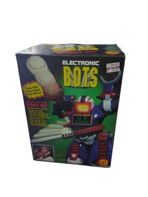 Vintage ToyBiz Electronic B.O.T.S Sports-Bot Complete With With Manual+stickers 