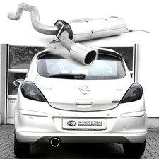 FOX Endschalldämpfer 1x100mm gerollt schräg für Opel Corsa D ab Bj 07 1.6l GSI