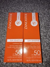 Lancaster Sun Sensitive Luminous Tan Oil Free Milky Fluid SPF 50  2 x 50ml 