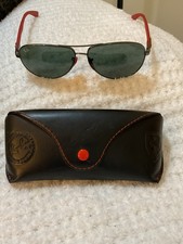 RAY BAN Hombres RB3460M-013 Scuderia Ferrari Gunmetal Marco Rojo Lentes Gris Italia